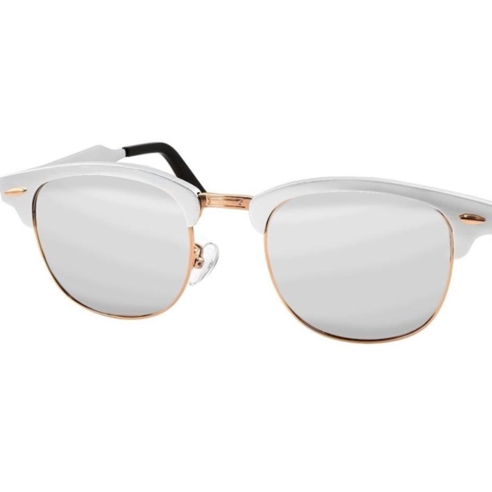 Brand new- silver/gold club masters sunglasses